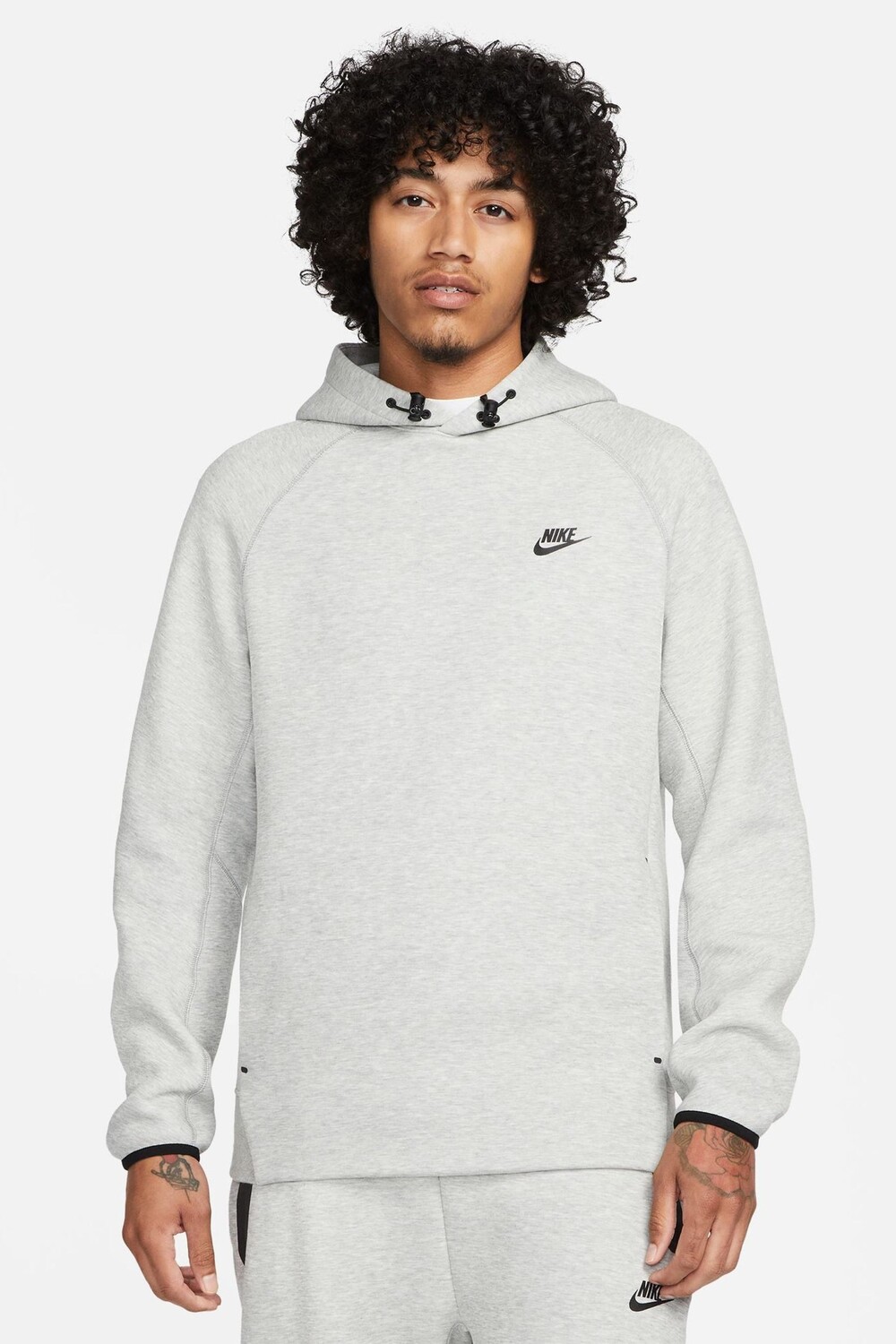 

Пуловер из технического флиса с капюшоном Nike, серый