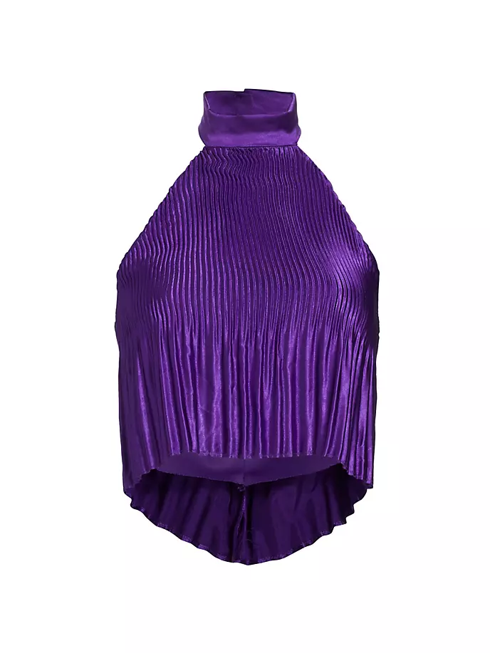 Укороченная плиссированная юбка «Виола» Claude Kameni, фиолетовый