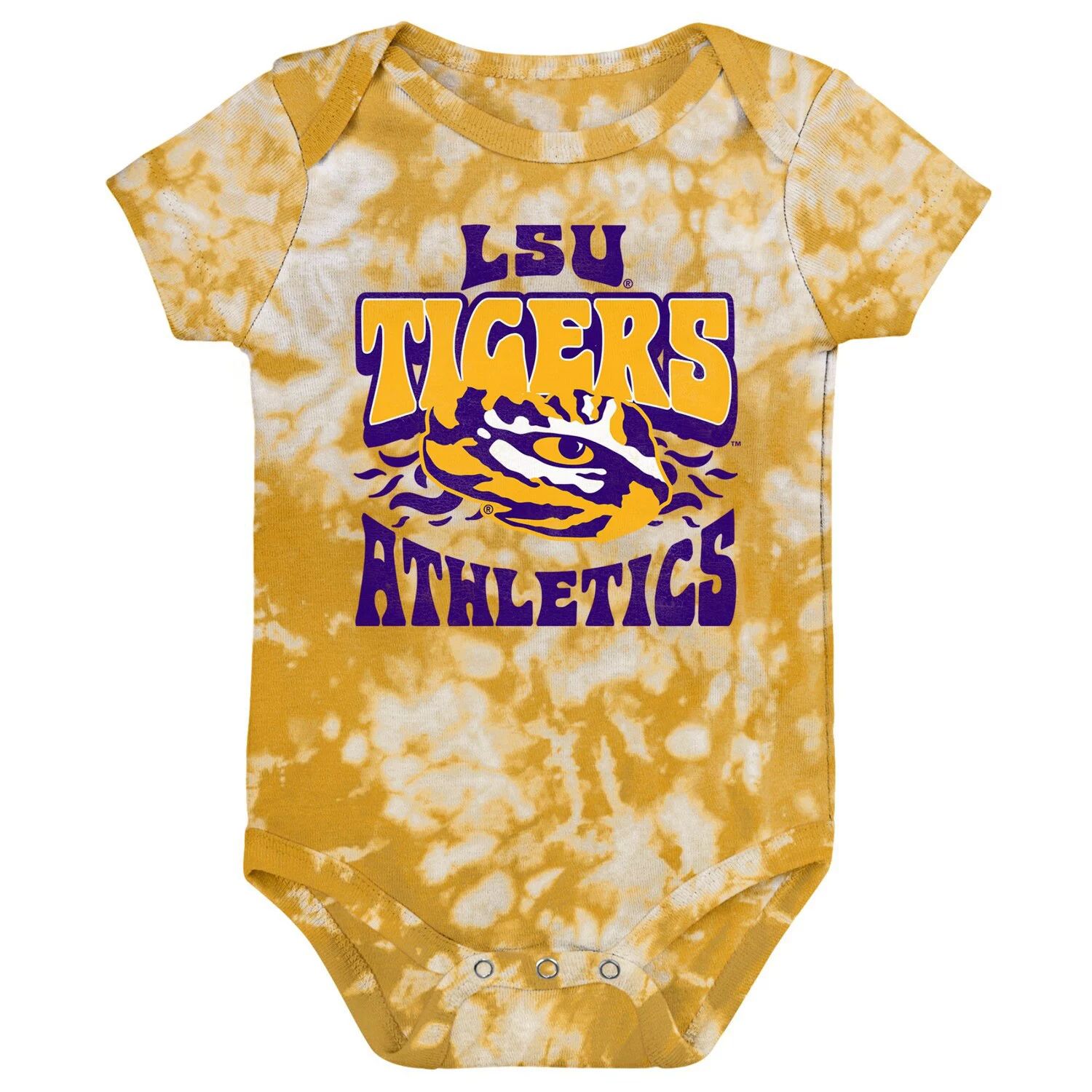 

Золотое боди LSU Tigers Lil Rocker Tie-Dye для новорожденных и младенцев Outerstuff