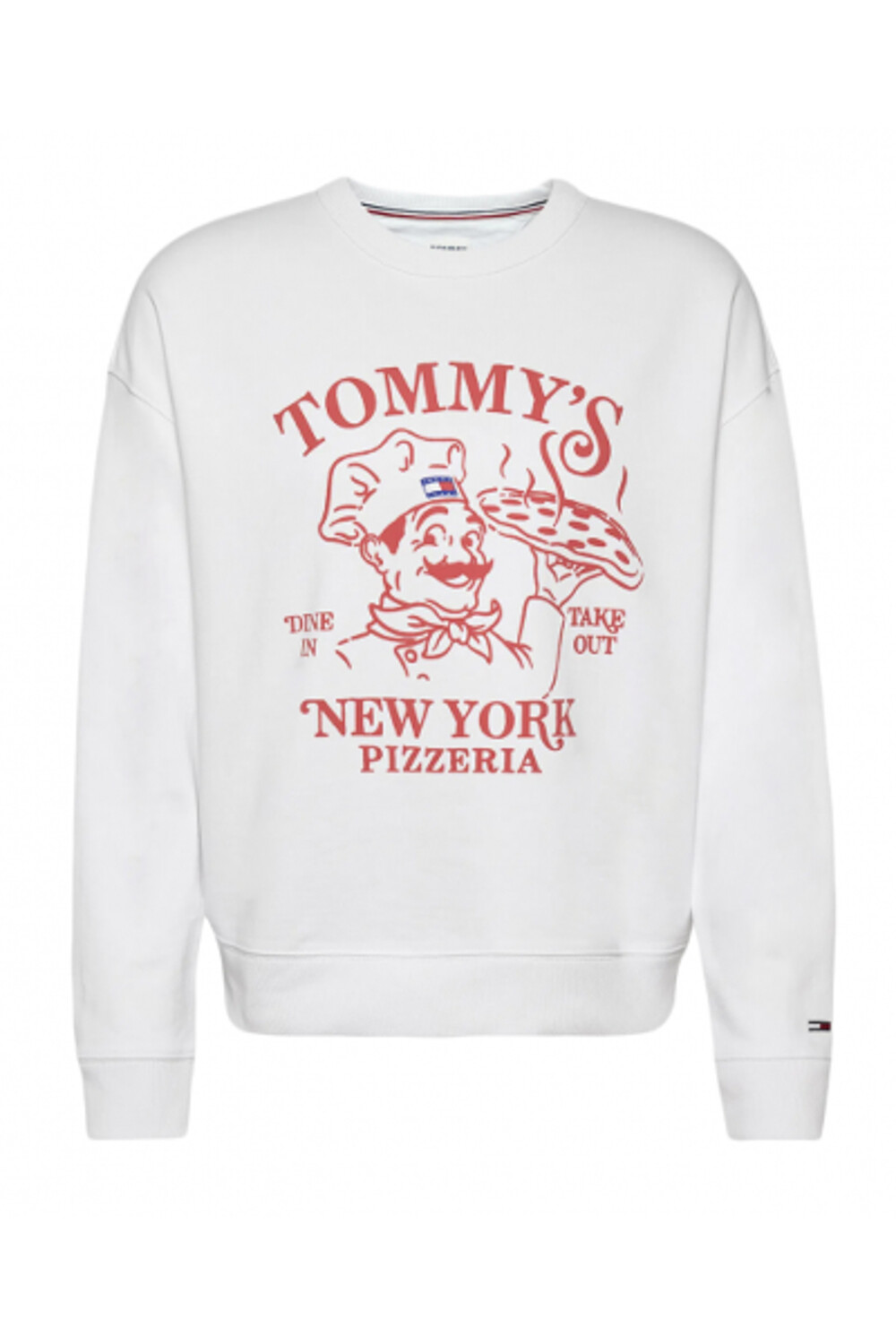 

Толстовка - Белый - Классический крой Tommy Jeans, белый