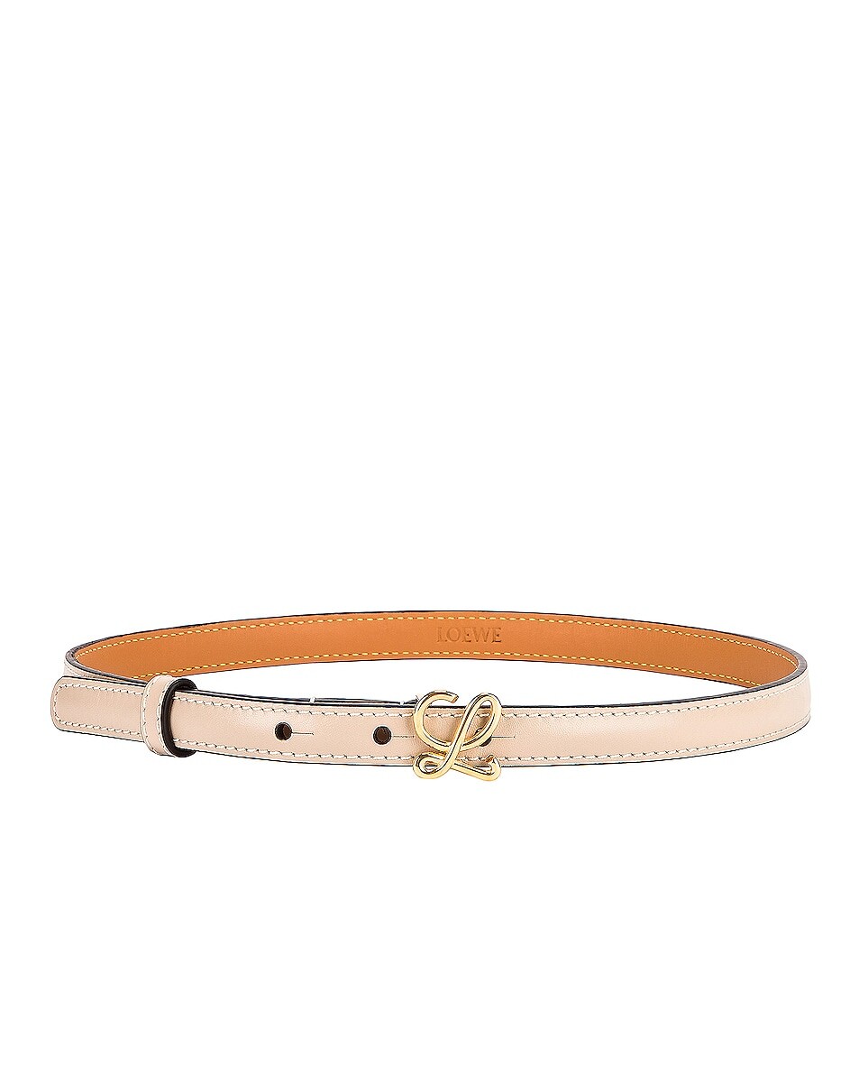 

Ремень Loewe L Buckle, цвет Light Oat & Gold
