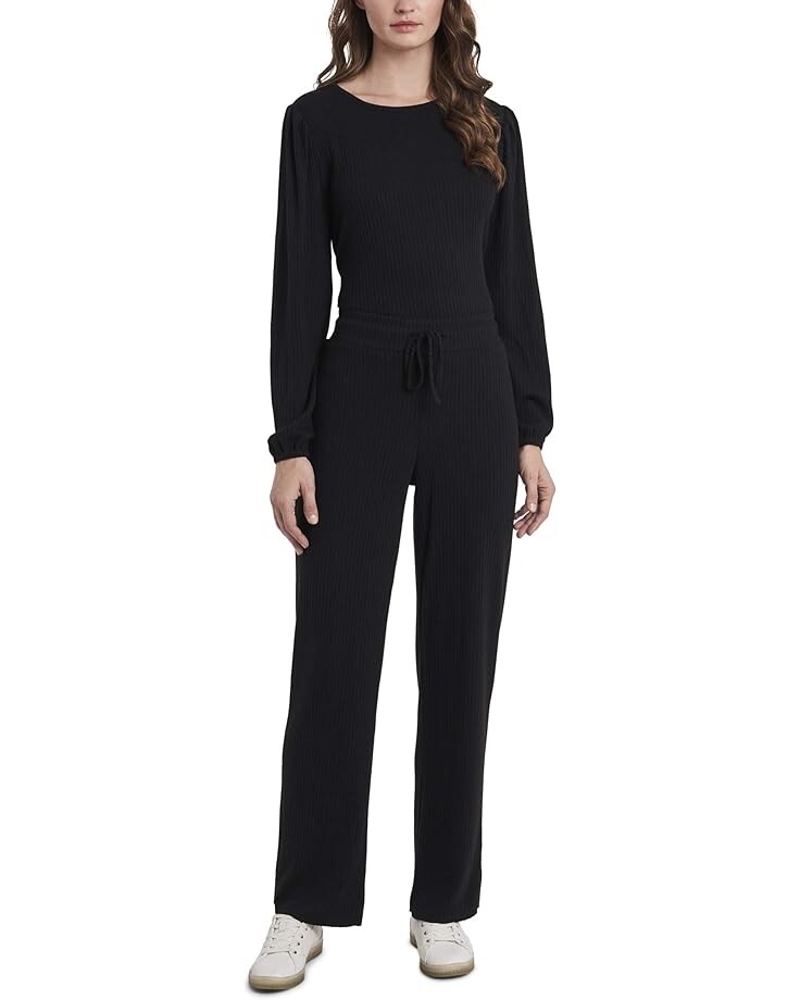 

Брюки Vince Camuto Drawstring Knit Rib Pull-On Pants, цвет Rich Black