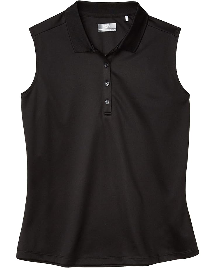 

Поло Callaway Sleeveless Essential Solid Knit Polo, цвет Caviar