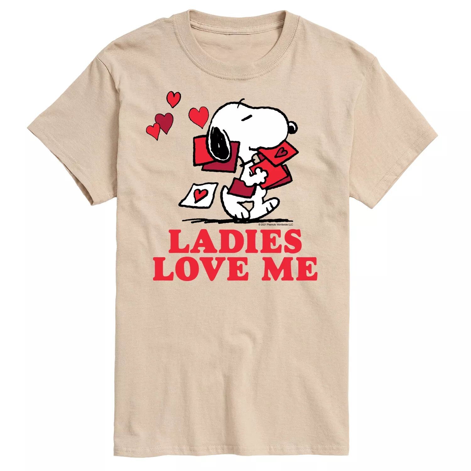 

Мужская женская футболка с арахисом Love Me Licensed Character