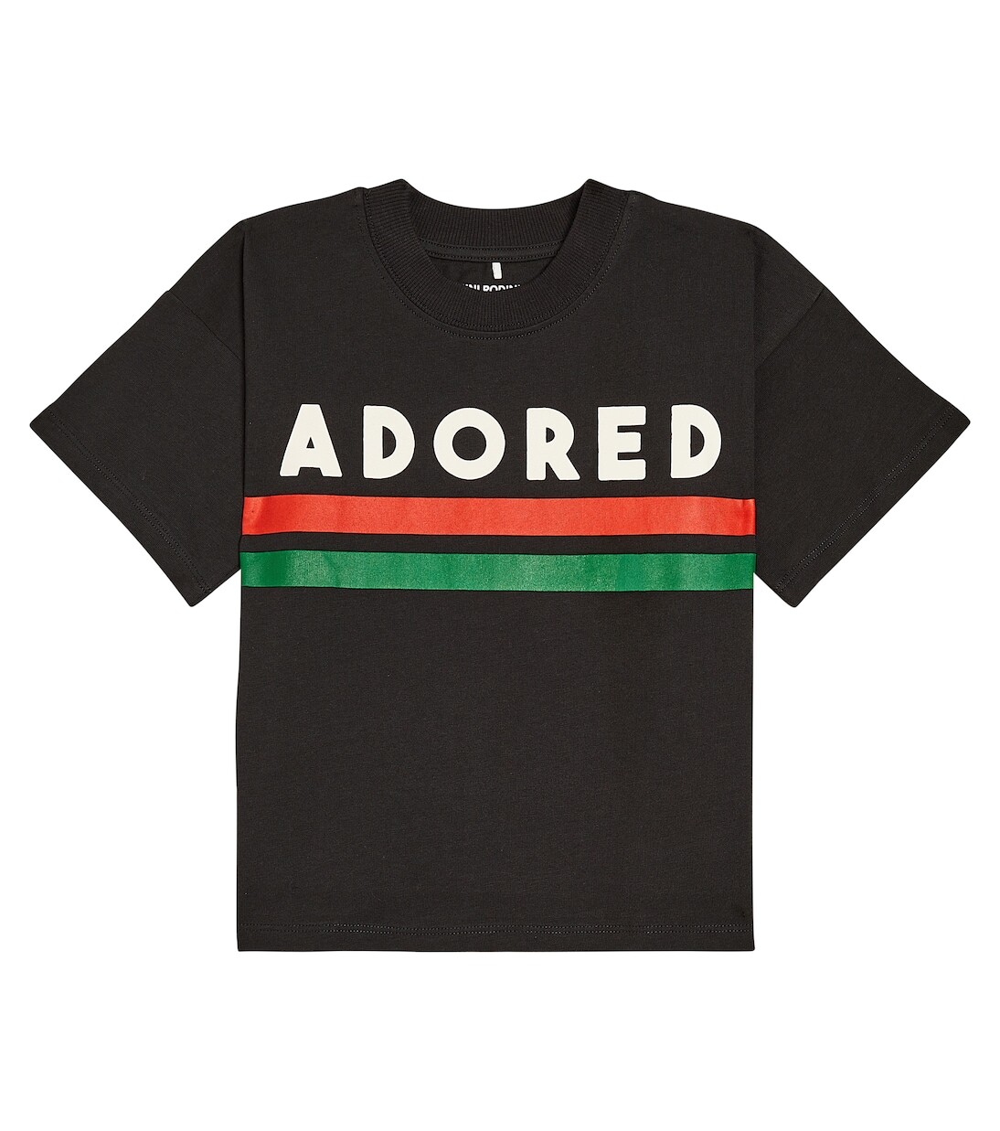 

Футболка adored из хлопкового джерси Mini Rodini, черный