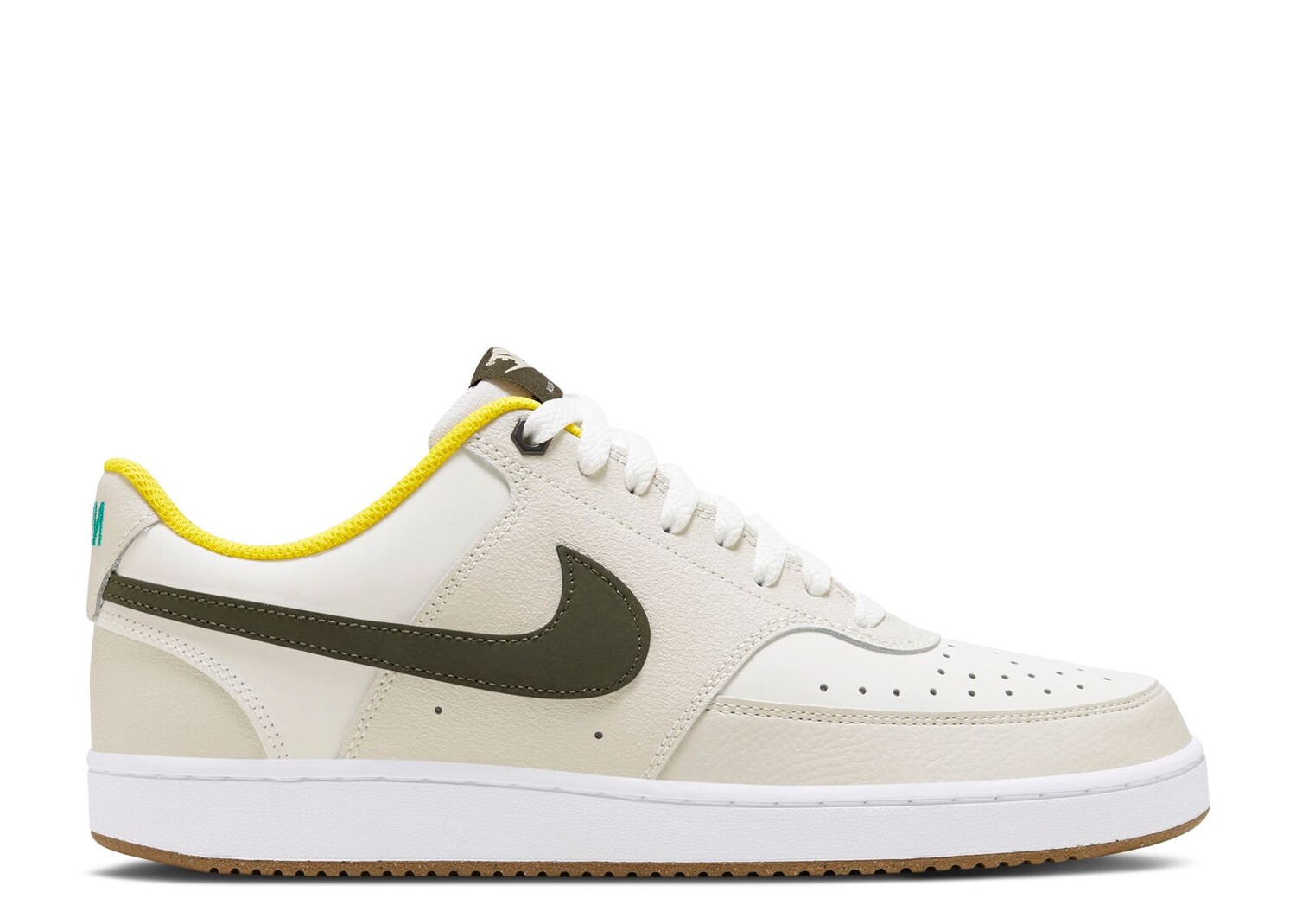 

Кроссовки Nike Court Vision Low 'White Cargo Khaki', белый, Белый;серый