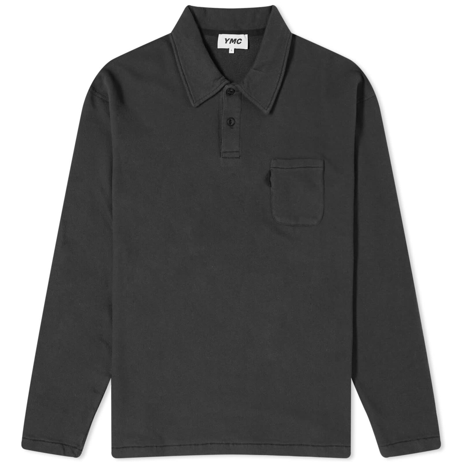 

Поло Ymc Ivy Long Sleeve, черный