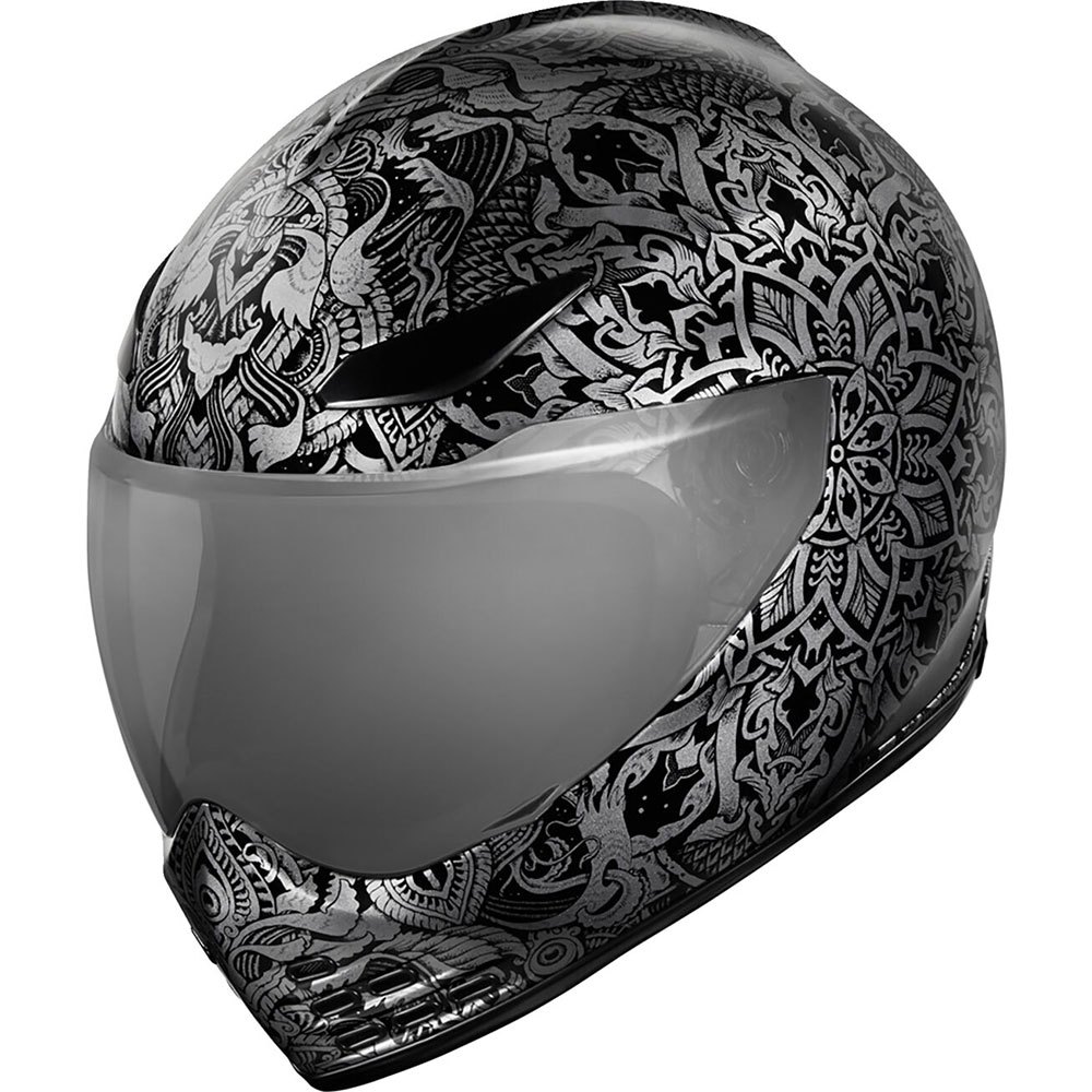 цена Шлем полнолицевой Icon Domain Gravitas, черный