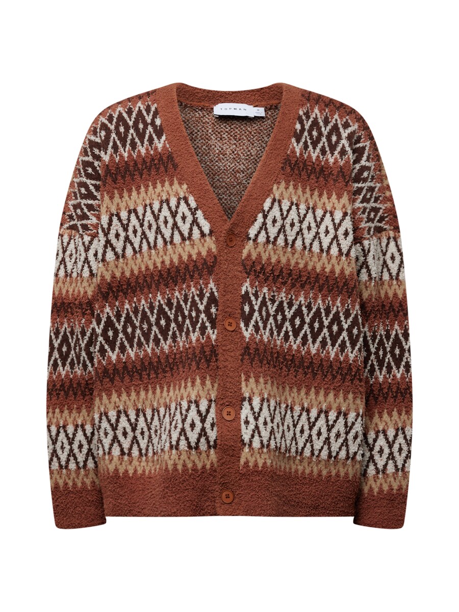 

Вязаный кардиган Topman, цвет Chestnut Brown/Chocolate