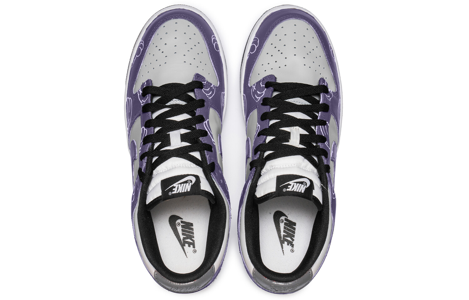

Кроссовки Nike Dunk Skateboarding Shoes Unisex Low-top Grey/white, фиолетовый