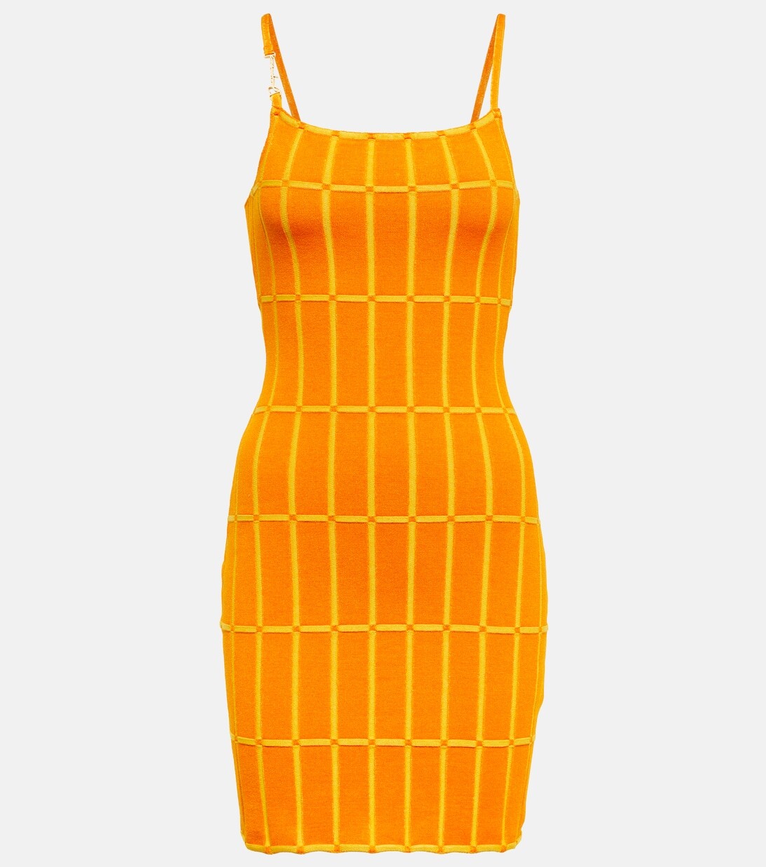 

Мини-платье La Robe Maille Malha JACQUEMUS, оранжевый