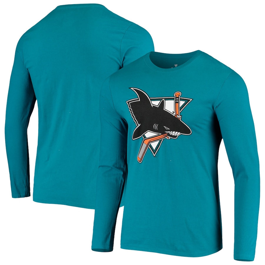 

Футболка с длинным рукавом Fanatics Branded San Jose Sharks, бирюзовый