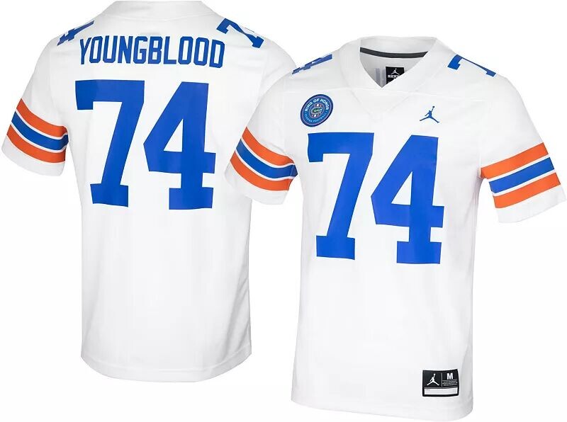 

Мужская футбольная майка Jordan Jack Youngblood Florida Gators № 74 оранжевого цвета с надписью Ring Of Honor