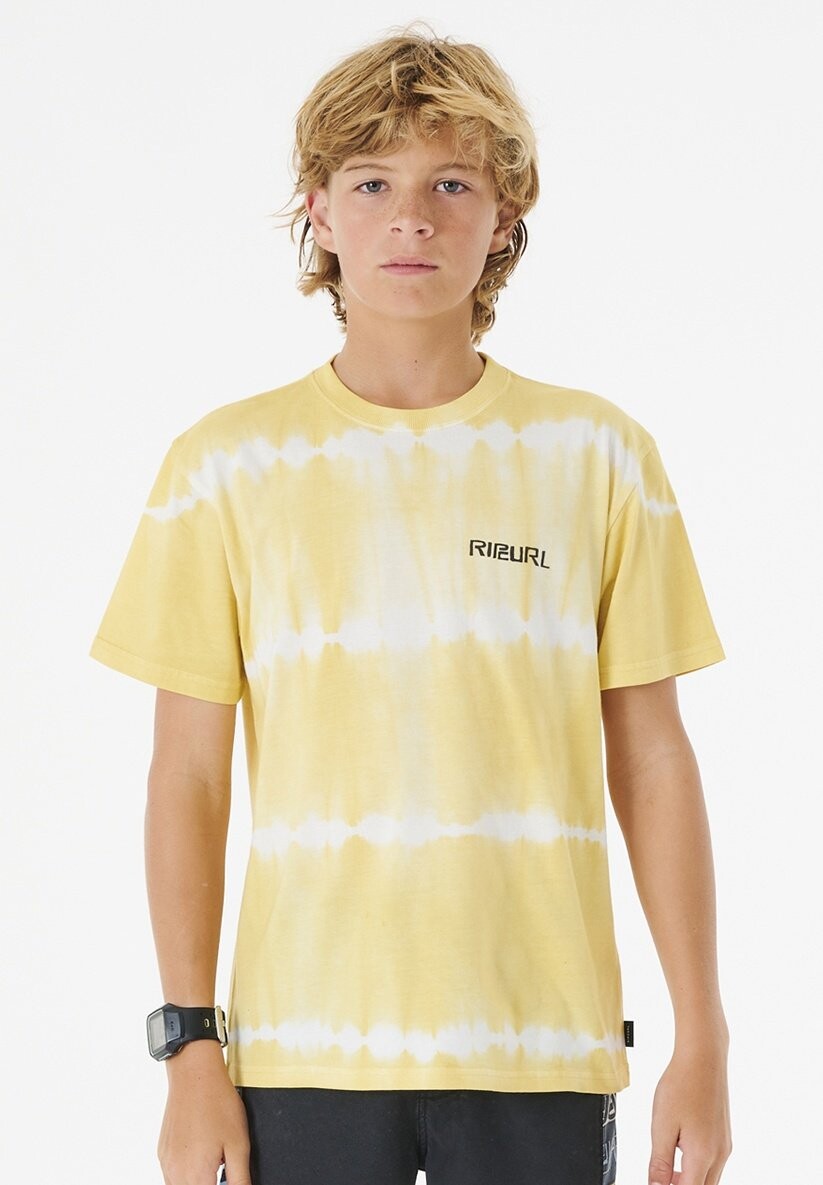 

Футболка с принтом TUBE HEADS DYE Rip Curl, цвет butter yellow