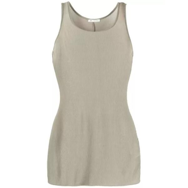 

Футболка scoop-neck sleeveless tank top Ami Paris, серый