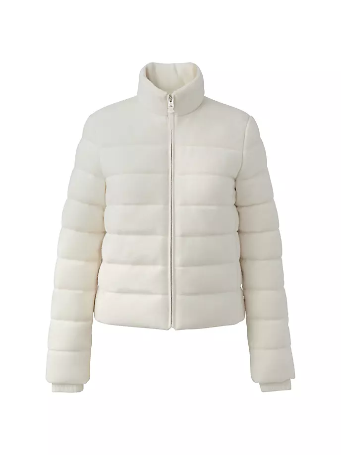 

Пуховик Melia из смесового кашемира Mackage, цвет cream