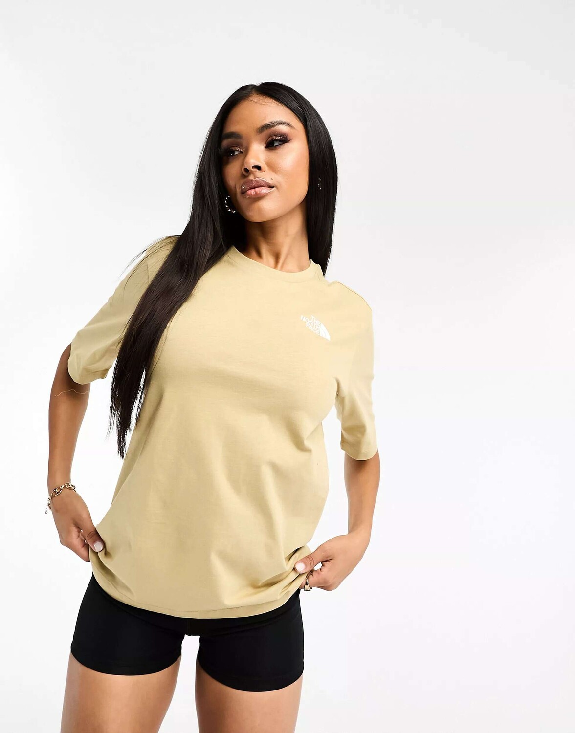 

Бежевая футболка свободного кроя The North Face Simple Dome, Бежевый