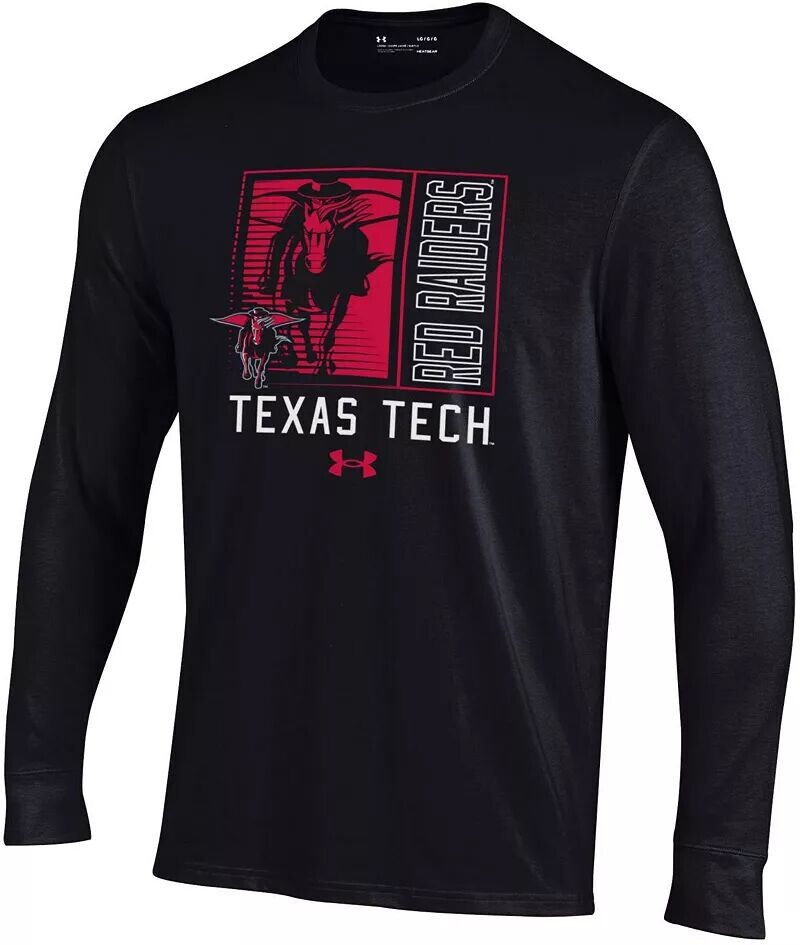 

Хлопковая футболка с длинными рукавами Under Armour Youth Texas Tech Red Raiders Black Block Art Performance
