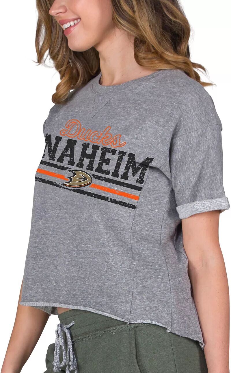 

Женская серая футболка Concepts Sport Anaheim Ducks Mainstream