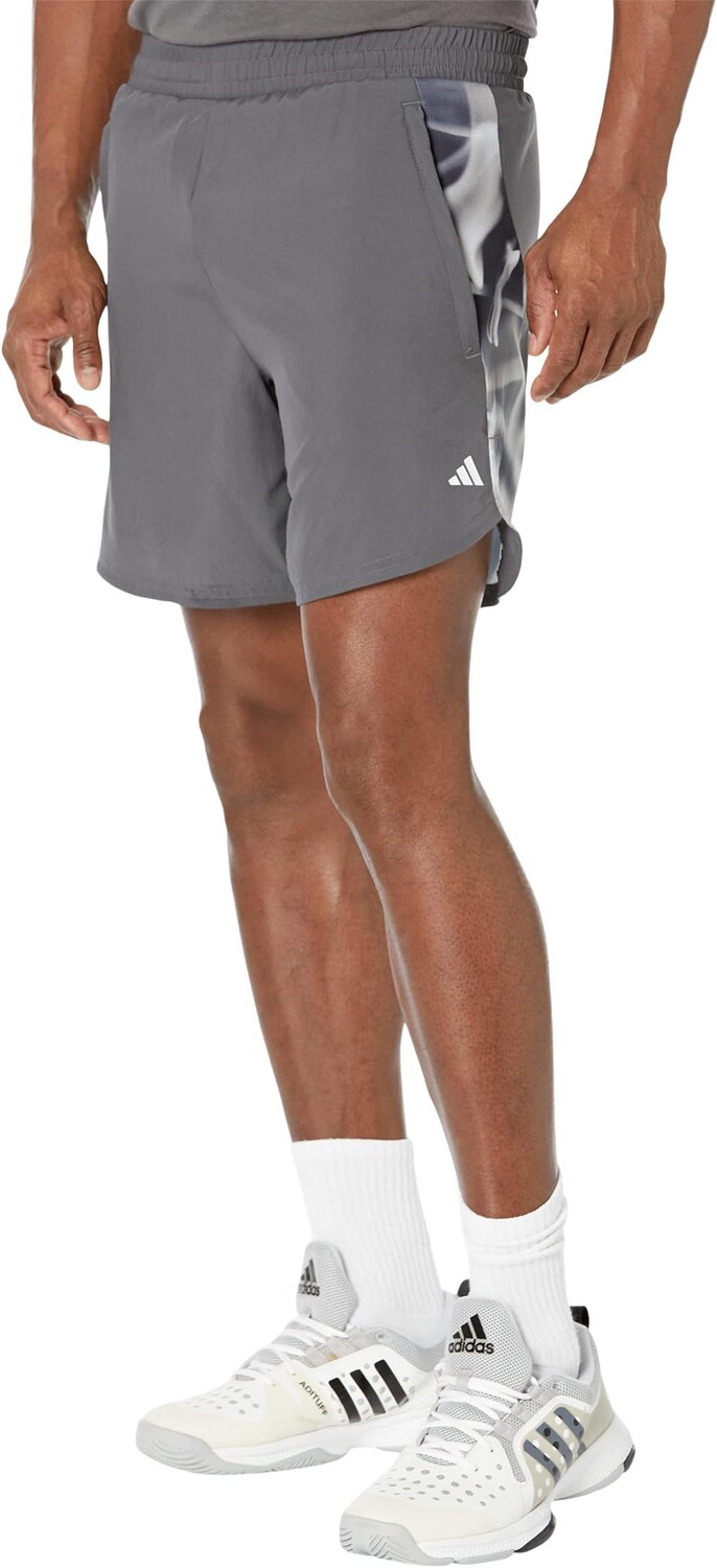 

Шорты для тренировок высокой интенсивности D4M 7 дюймов adidas, цвет Grey/Silver Metallic