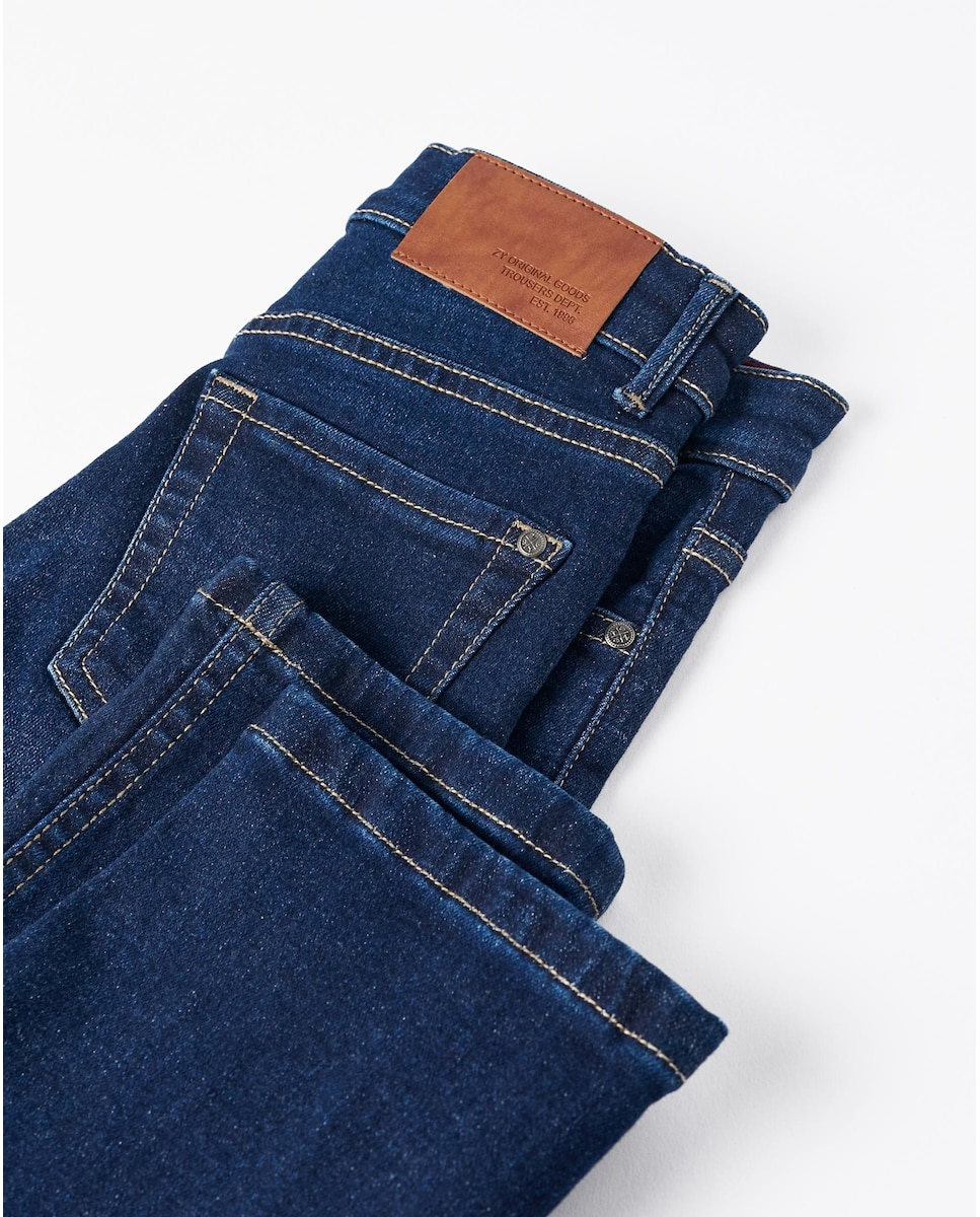 Пятикарманные джинсы для мальчика с регулируемой талией Zippy, темно-синий
