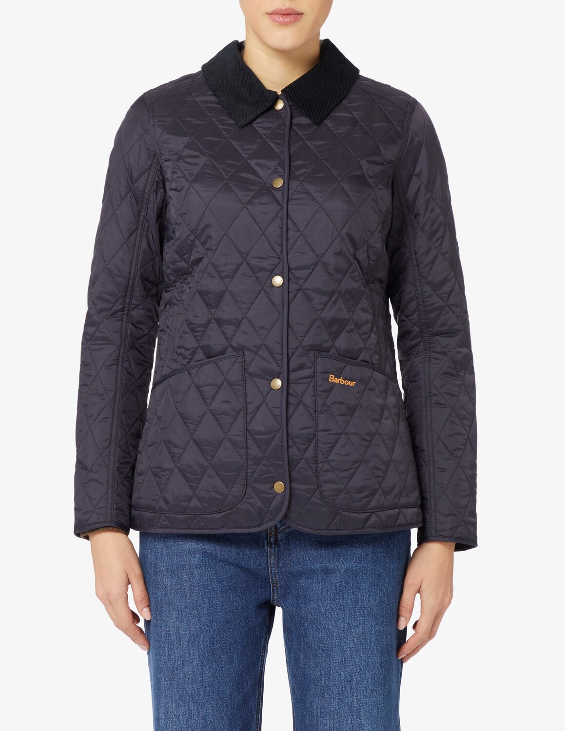 

Стеганое узкое пальто Annandale Barbour, цвет Blu