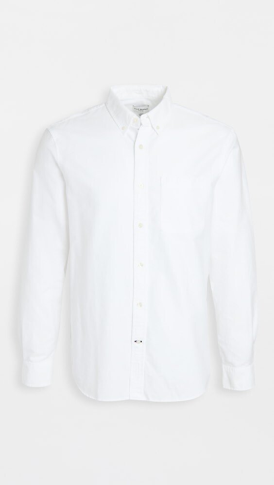 

Рубашка Club Monaco Long Sleeve Solid Oxford, белый