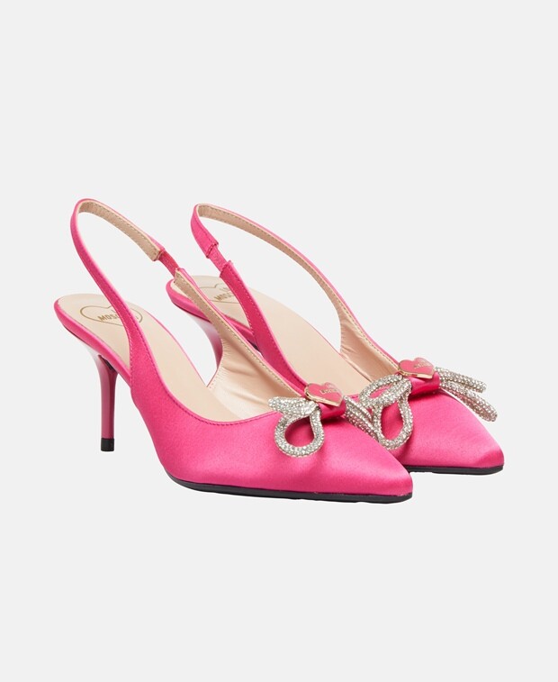 

Туфли-лодочки с пяткой на пятке Love Moschino, розовый