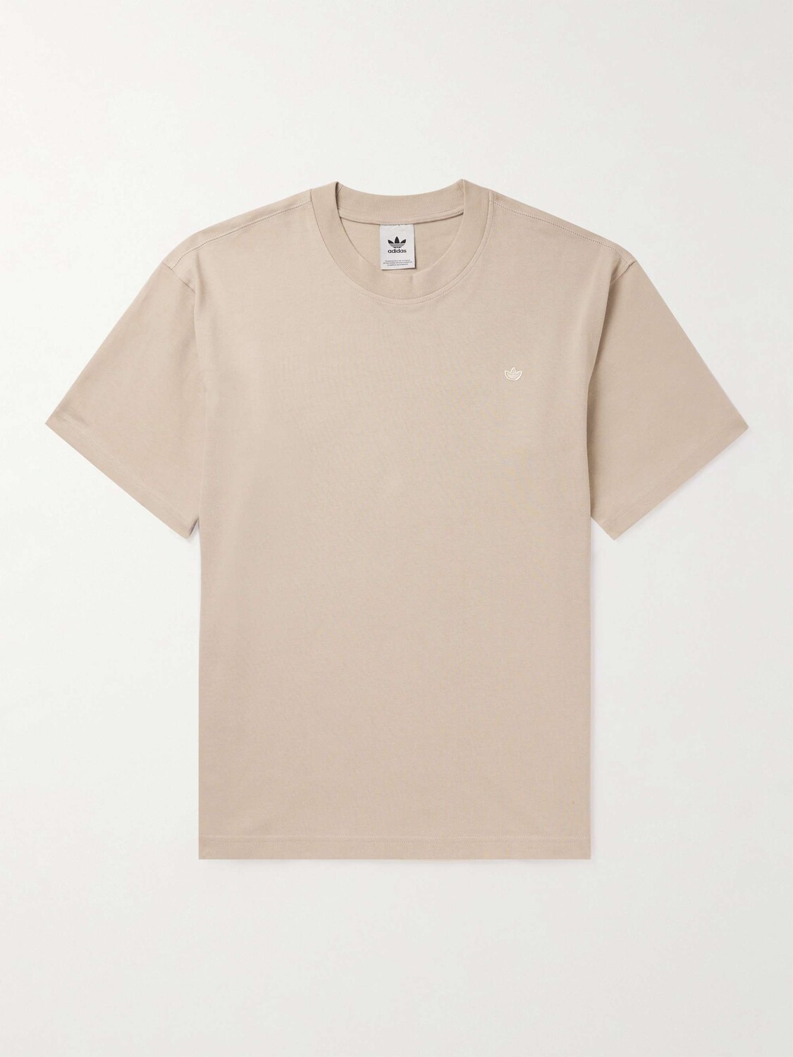 

Футболка Adicolor Contempo из хлопкового джерси с вышитым логотипом ADIDAS ORIGINALS, бежевый
