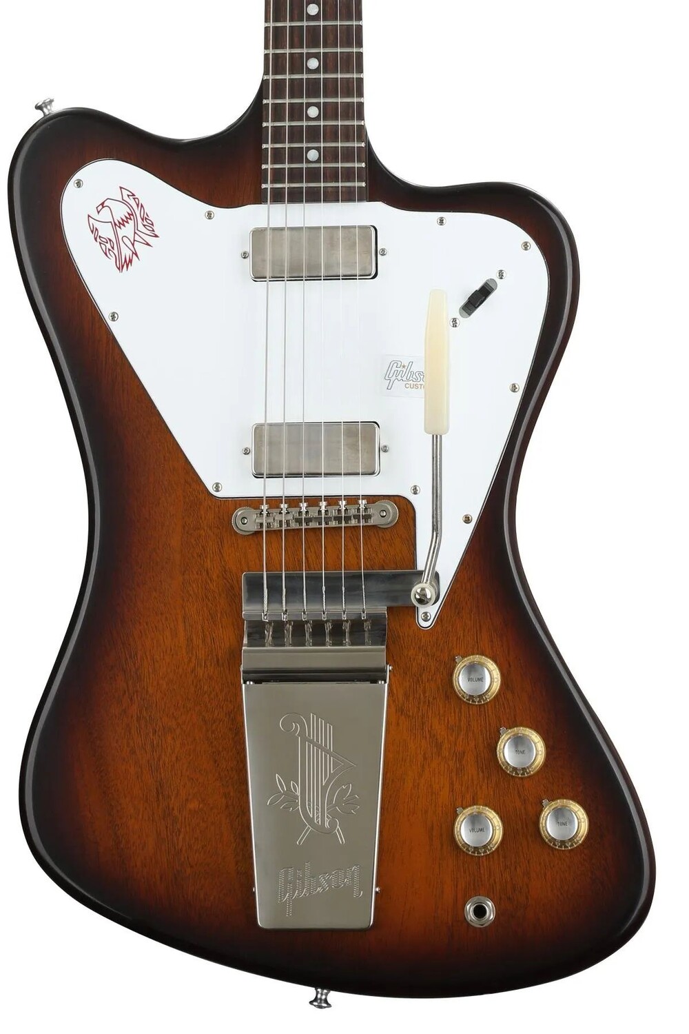 

Gibson Custom 1965 Non-Reverse Firebird V с Maestro Vibrola VOS — Vintage Sunburst