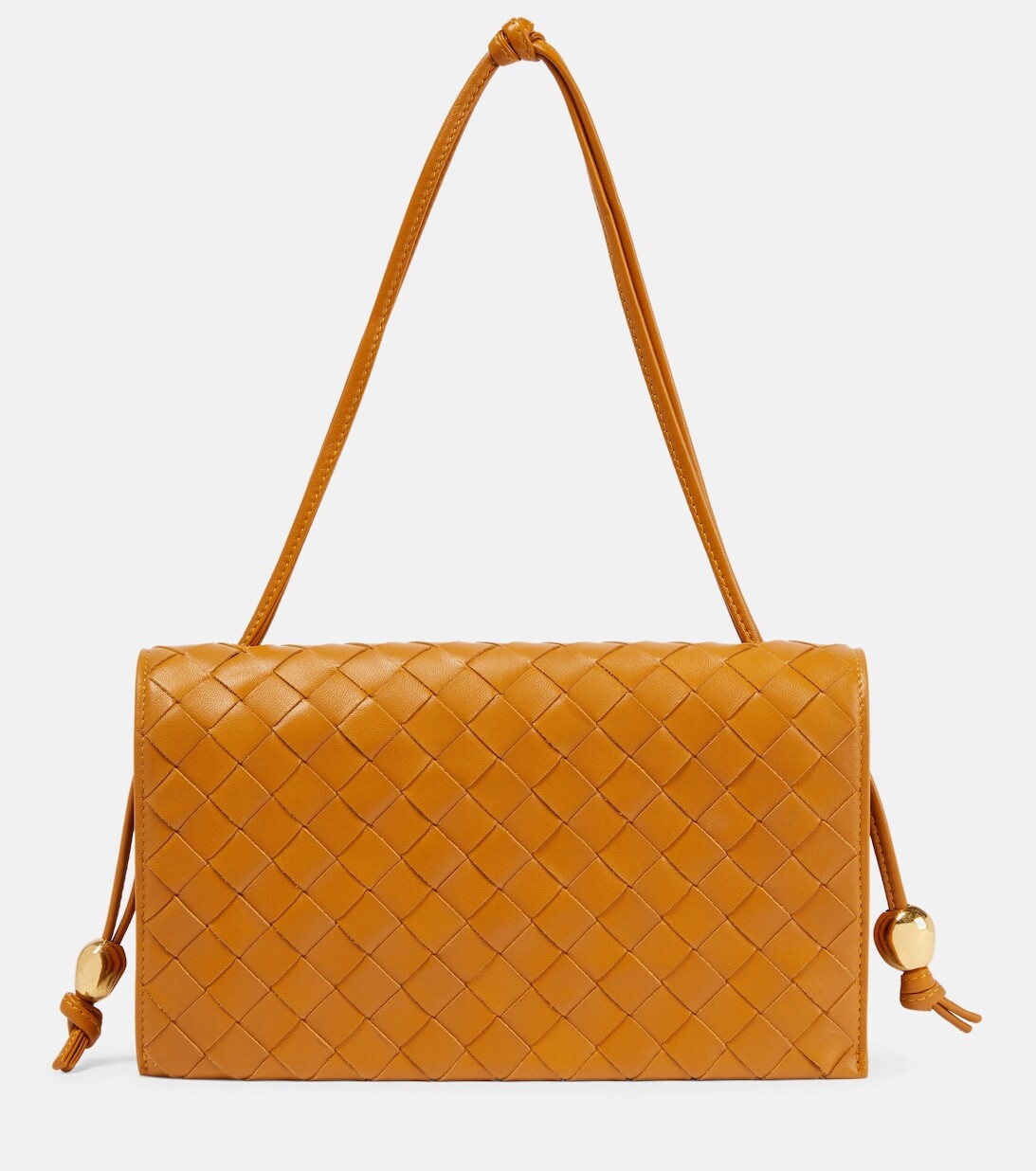 

Trio Pouch Маленькая кожаная сумка через плечо Bottega Veneta, золотой