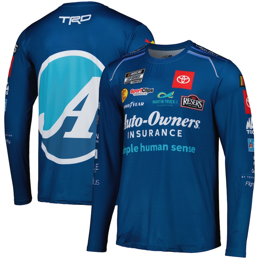 

Футболка с длинным рукавом Joe Gibbs Racing Team Collection Martin Truex Jr, роял