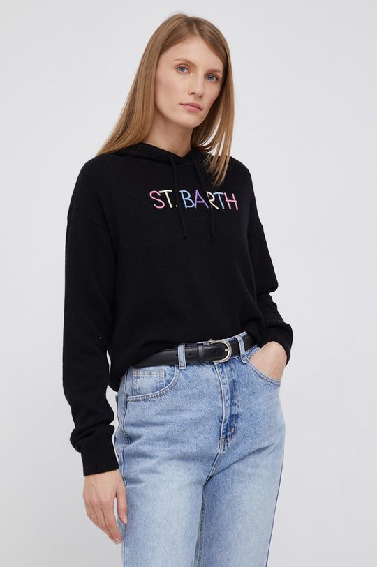 цена Шерстяной свитер MC2 Saint Barth, черный