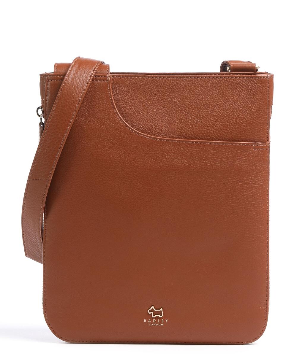 

Сумка на плечо с карманами из мелкозернистой яловой кожи. Radley London, коричневый