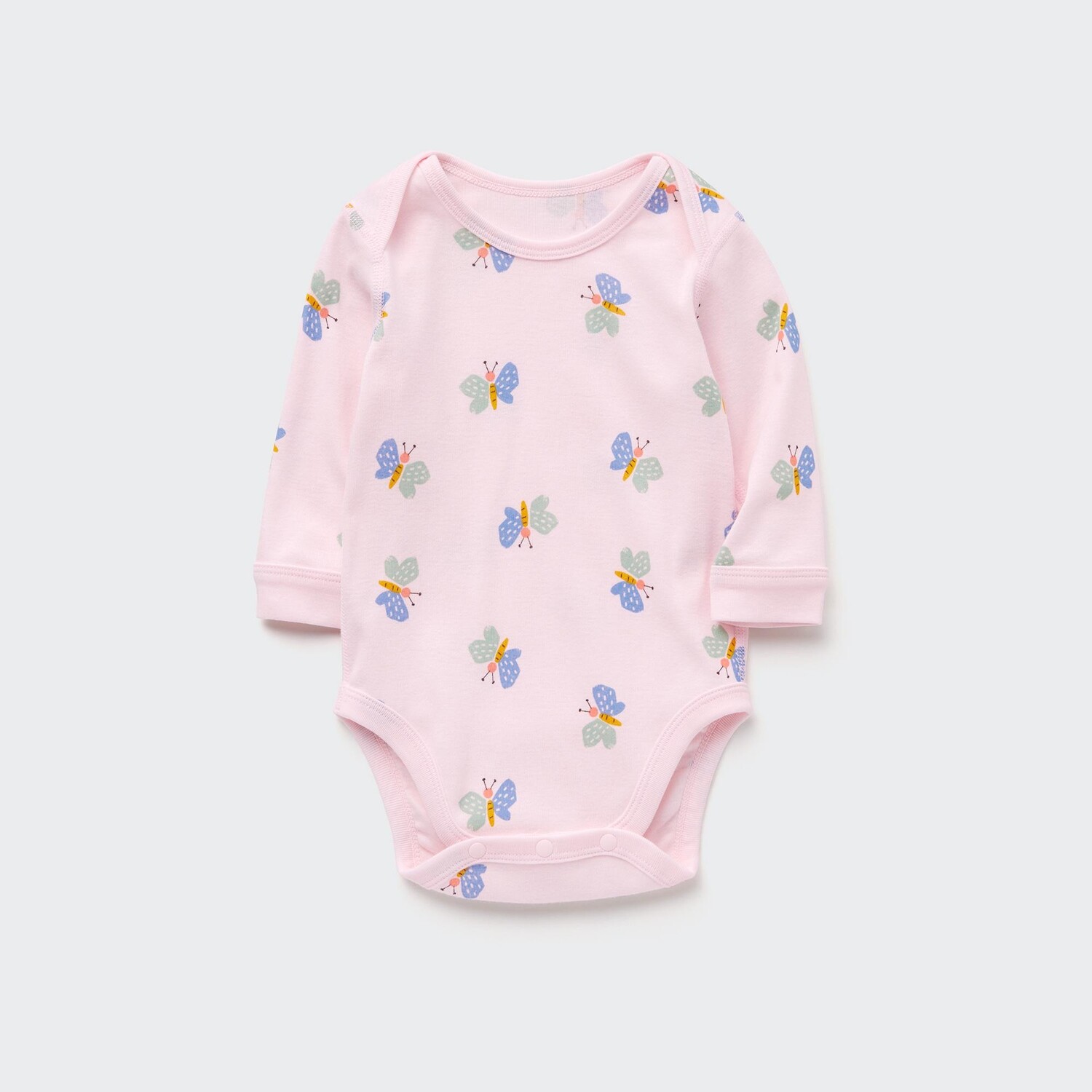

Боди UNIQLO Joy of Print с длинным рукавом, розовый