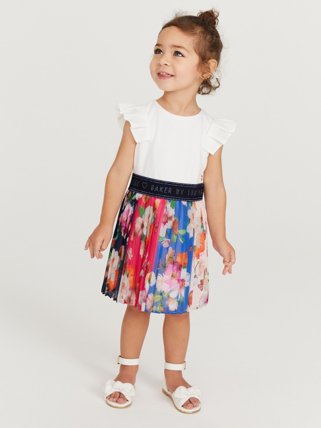 

Платье Ted Baker Baby со складками, разноцветный