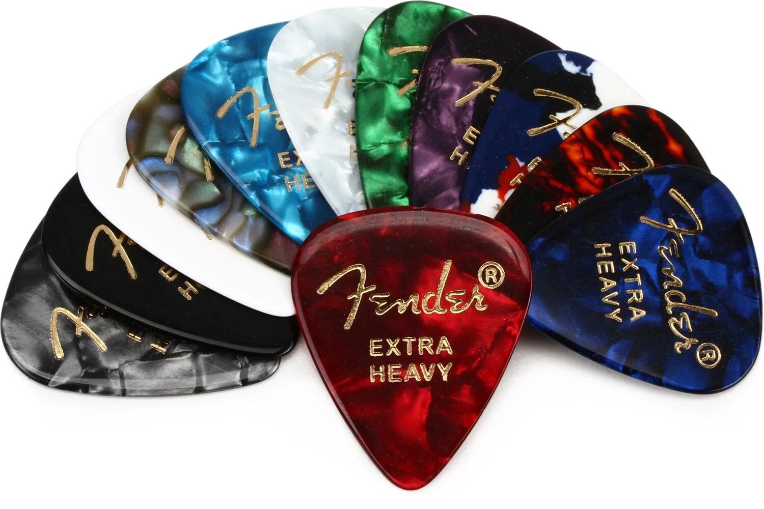 

Медиатор для гитары Fender 351 Celluloid Medley — Extra Heavy (12 шт.)