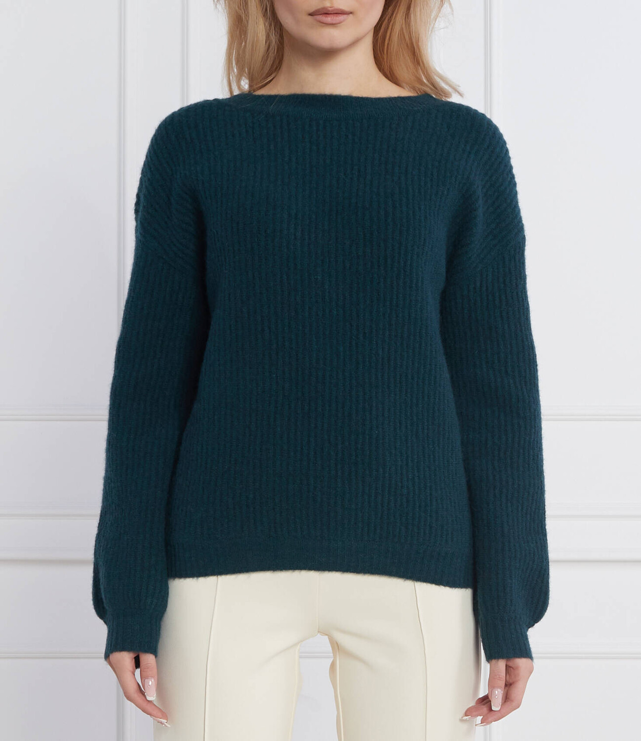 

Свитер из шерсти Patrizia Pepe regular fit, зеленый