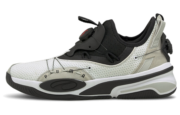 

Баскетбольные кроссовки Puma с двойным диском, низкие, черный/белый/серый