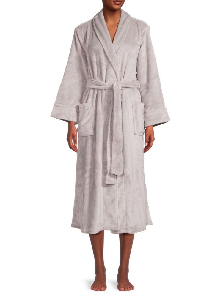 

Флисовый уютный халат Natori, цвет Stone Grey