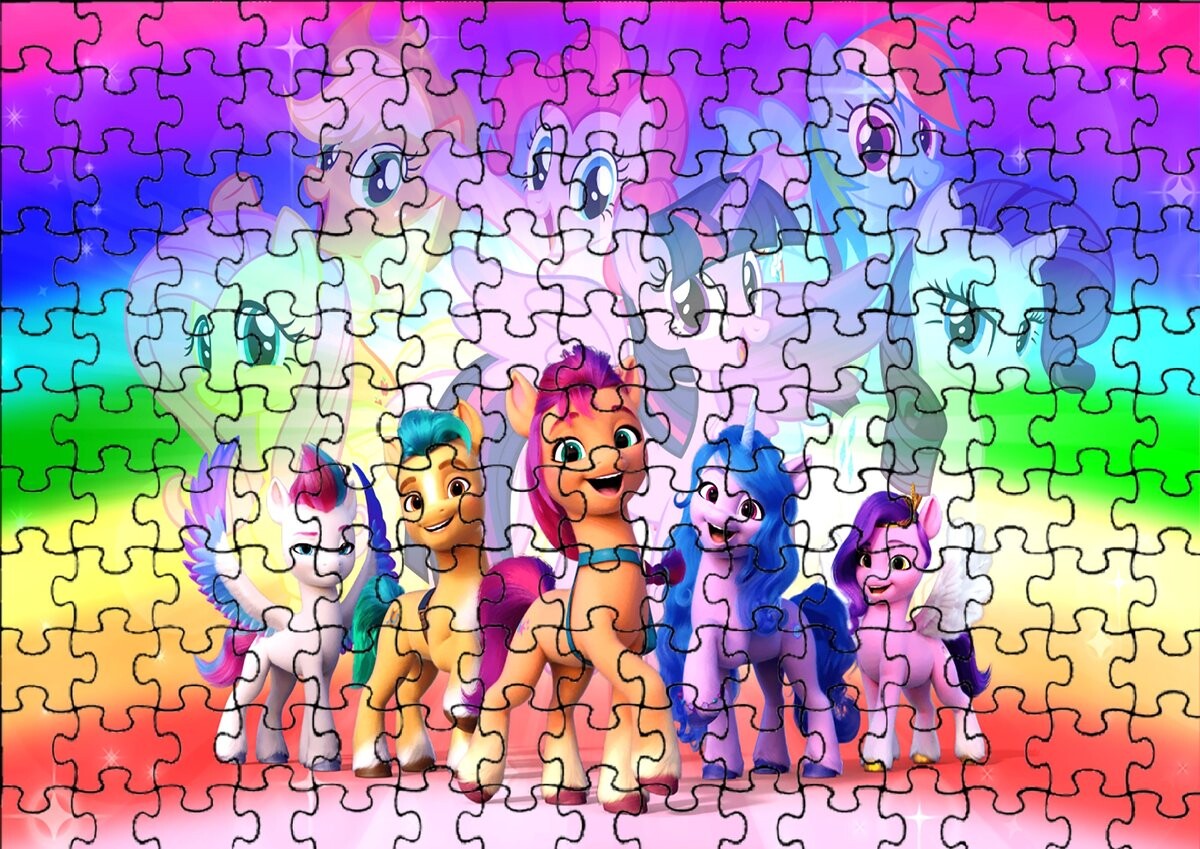 

Пазл 252 детали: My Little Pony + Сумка с принтом bez marki