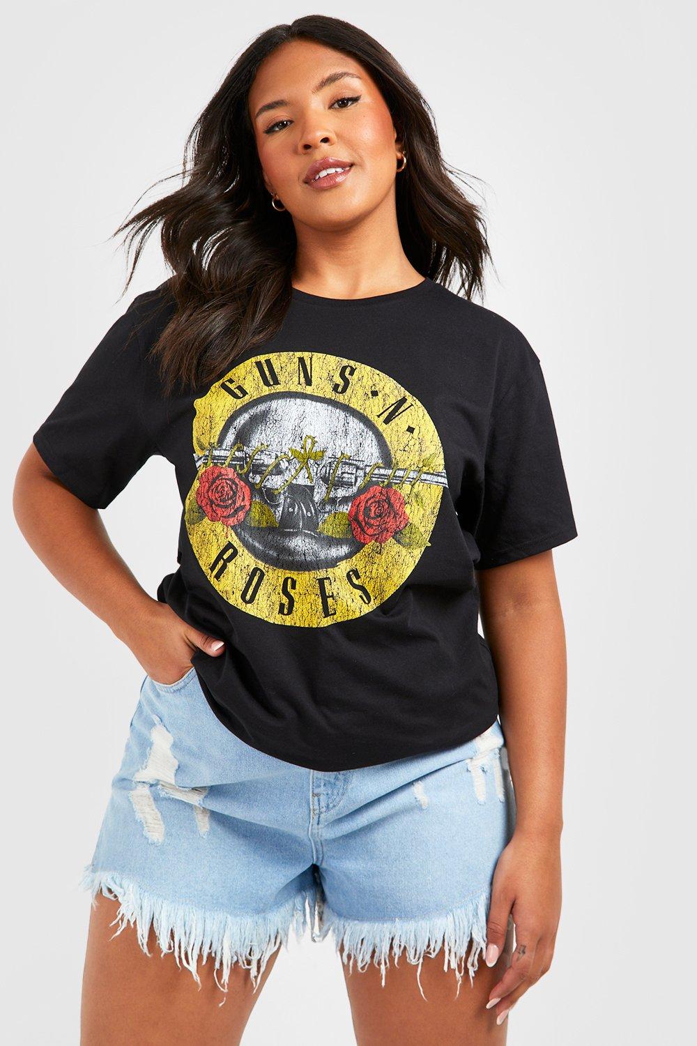 

Футболка plus guns n roses Boohoo, черный