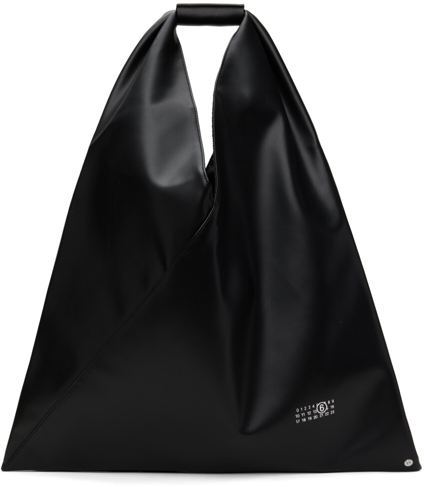 

Черная классическая треугольная сумка-тоут Mm6 Maison Margiela, цвет Black
