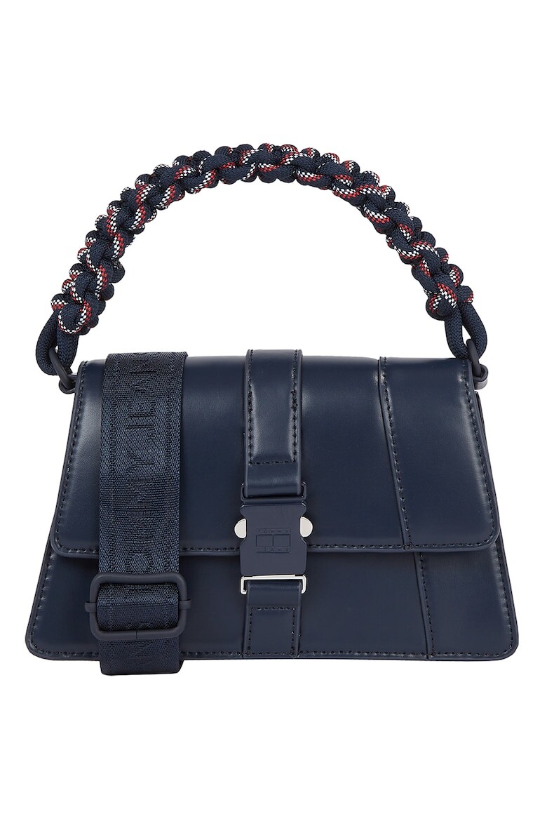 

Сумка из экокожи с витой ручкой Tommy Jeans, синий