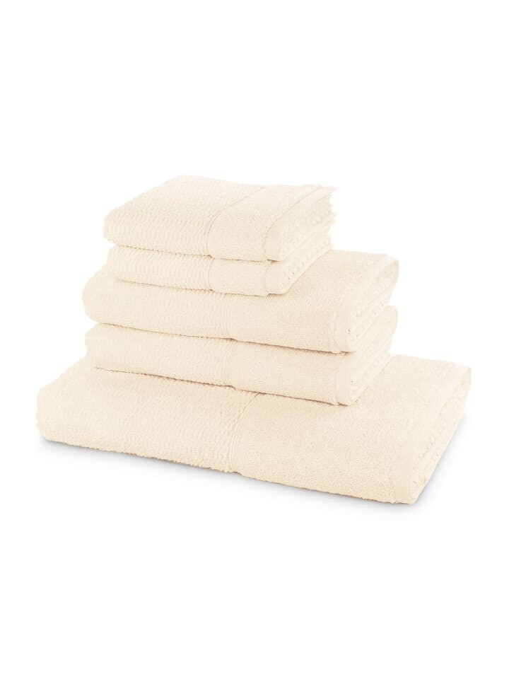 Набор полотенцев frottana set Pearl 5 TLG, цвет ivory