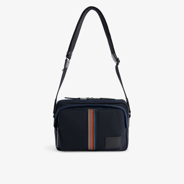 

Плетеная сумка через плечо signature stripe Paul Smith, синий
