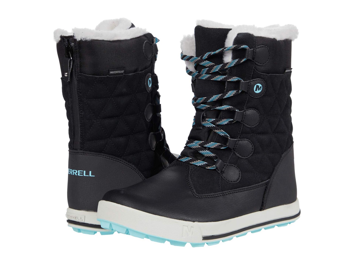 

Ботинки Merrell Kids Heidi Waterproof (Toddler/Little Kid/Big Kid), черный