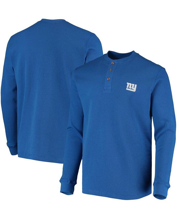 

Мужская футболка с длинным рукавом Royal New York Giants Maverick Thermal Henley Dunbrooke, синий