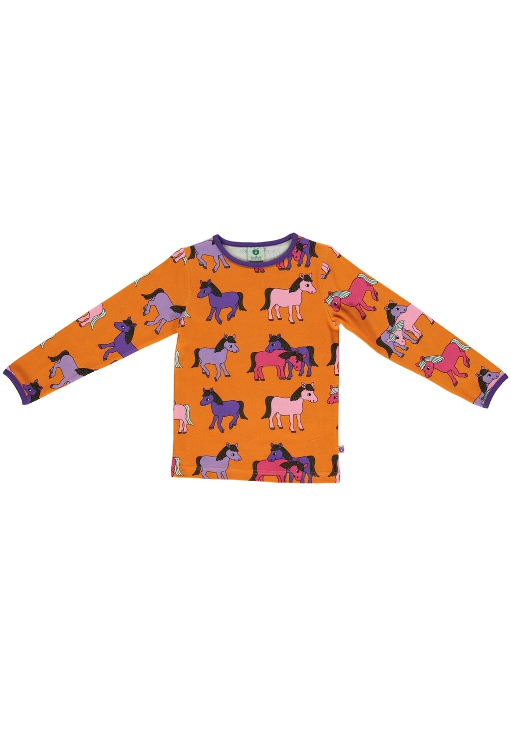 

Футболка с длинным рукавом Mit Pferd Småfolk, цвет orange