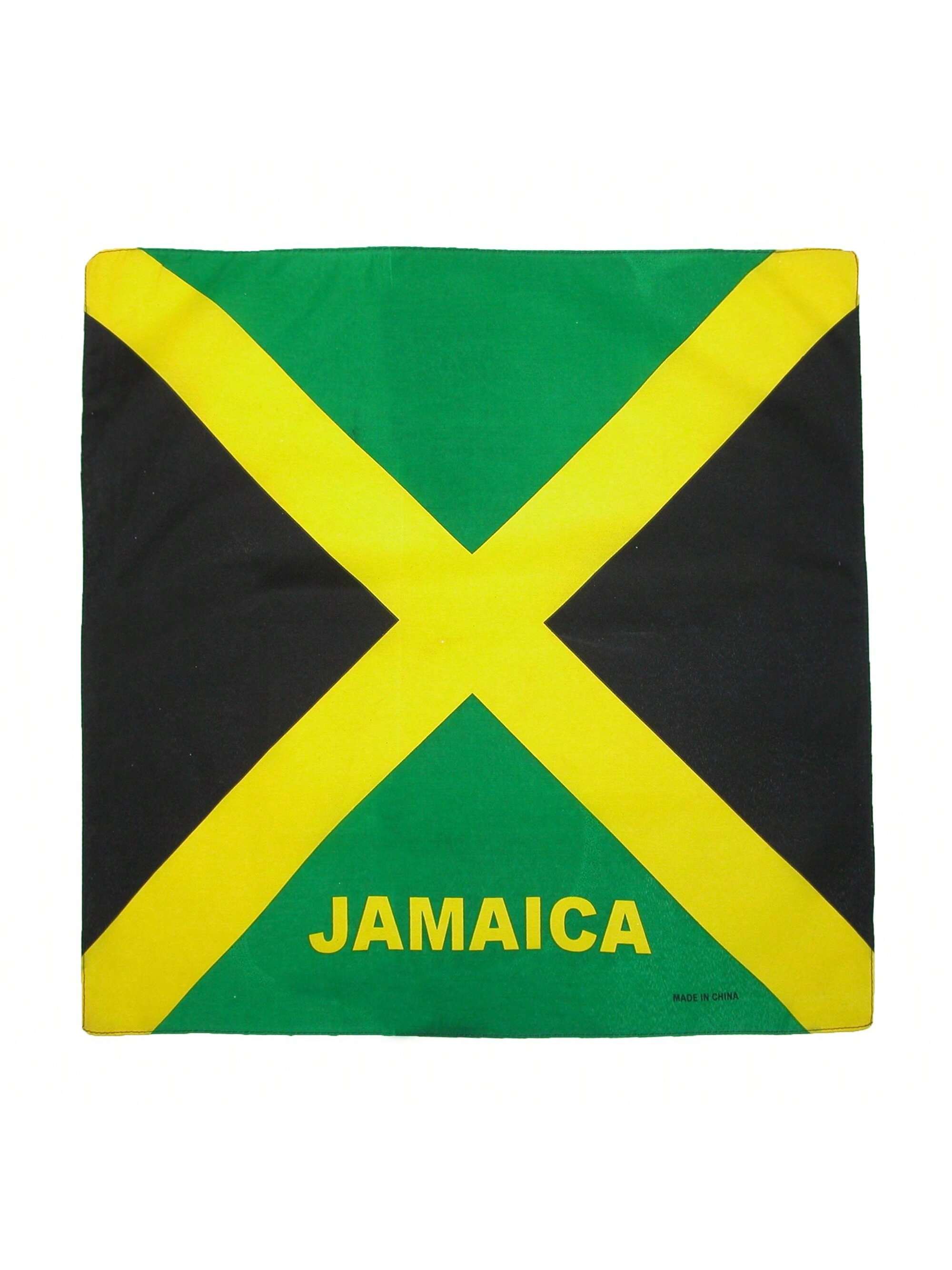 ctm хлопковая зимняя страна чудес рождественская праздничная бандана белый CTM Хлопковая бандана с ямайским флагом, ямайка